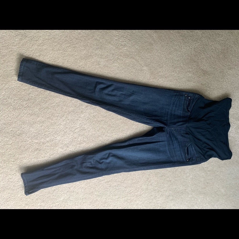 Maternity full belly band jeans